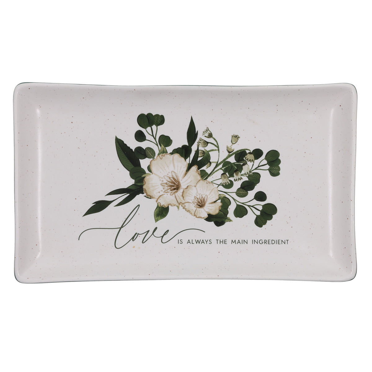 Love Is Always the Main Ingredient Ceramic Cookie Plate