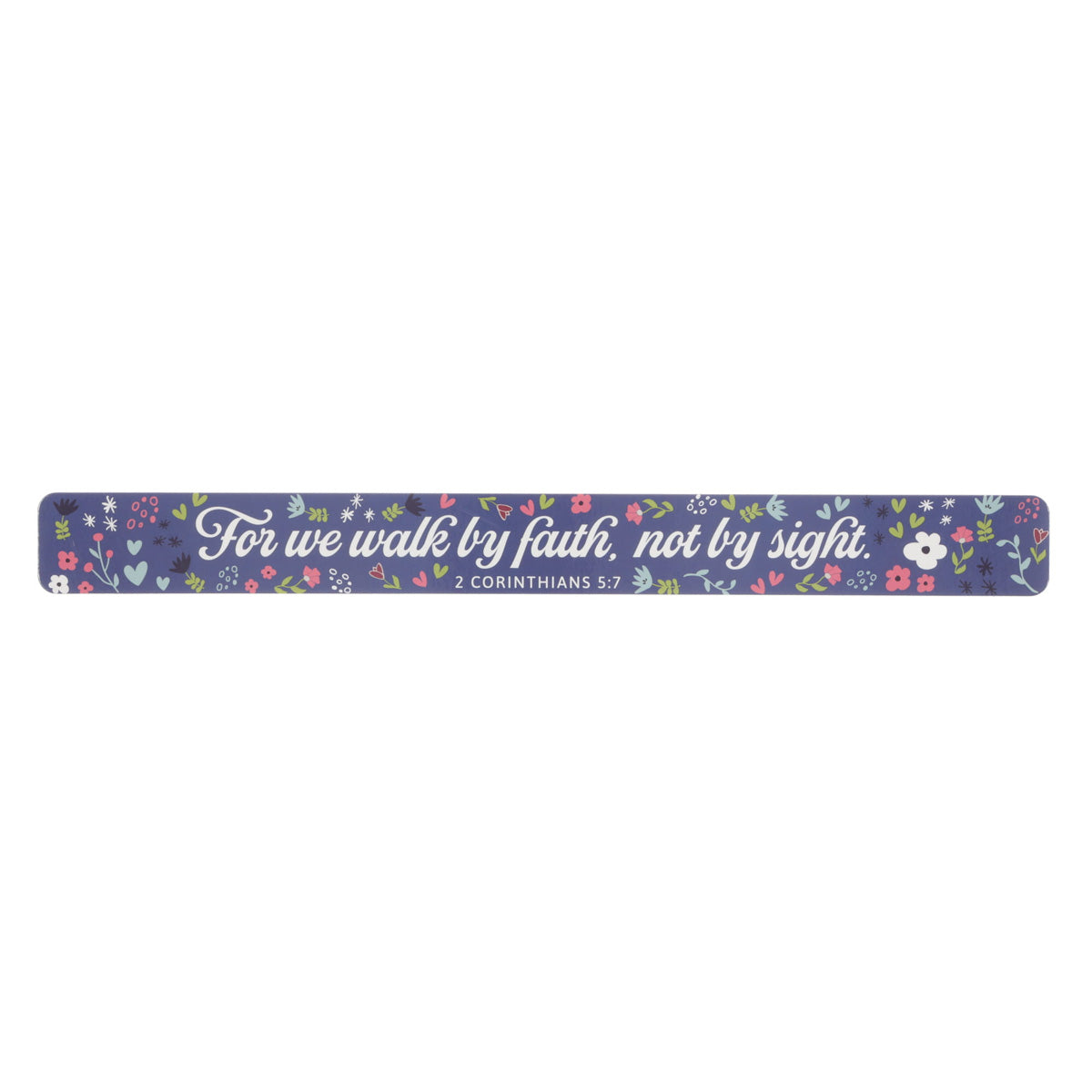 For We Walk by Faith, Not By Sight Large Magnetic Strip