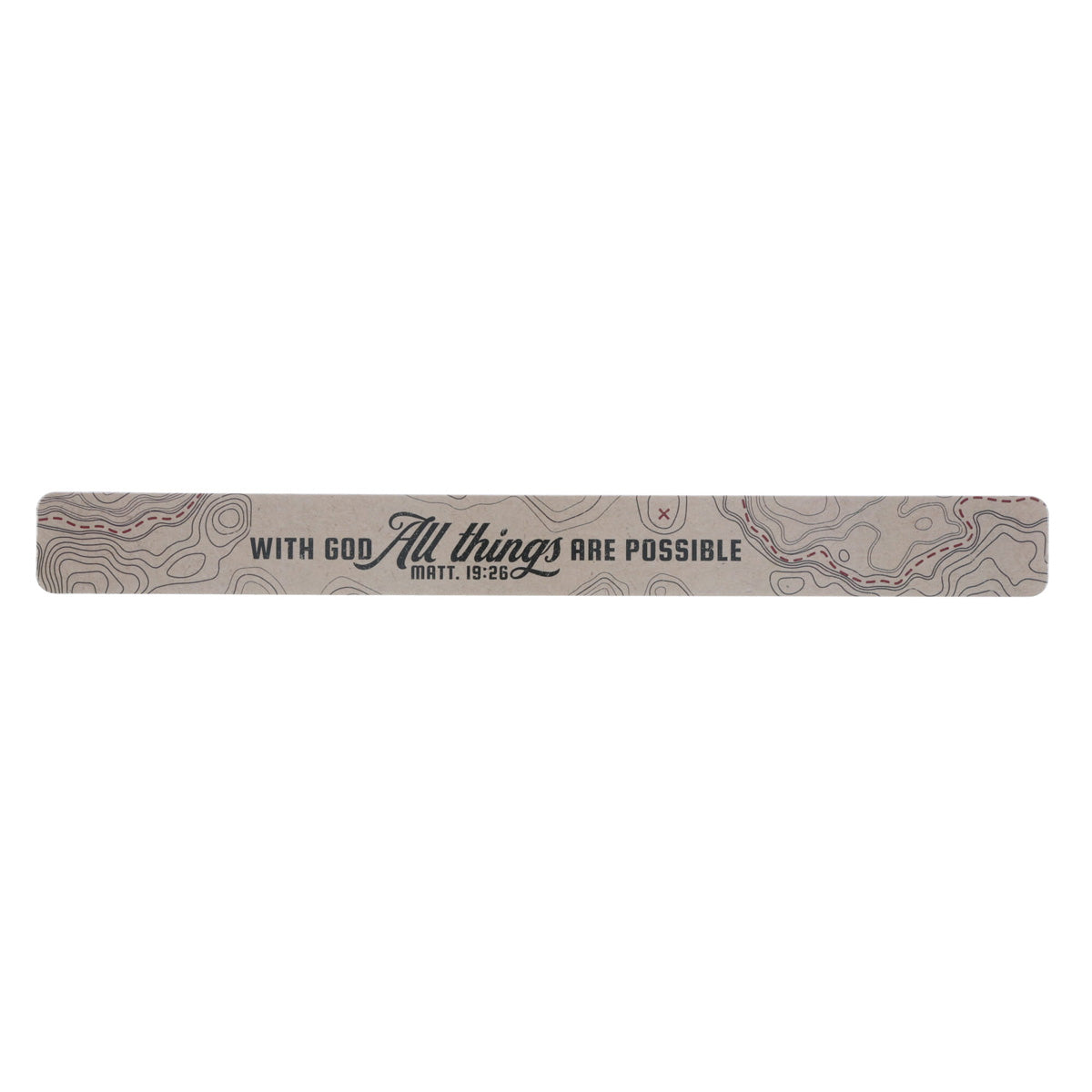 With God All Things Are Possible Large Magnetic Strip