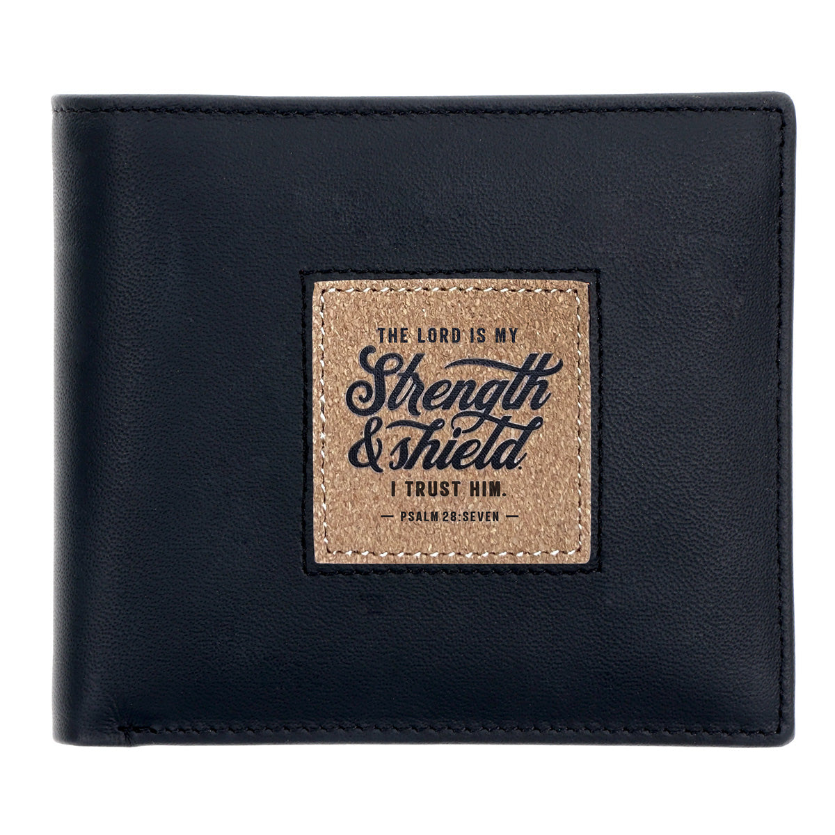 The Lord Is My Strength and Shield I Trust Him Genuine Leather Wallet