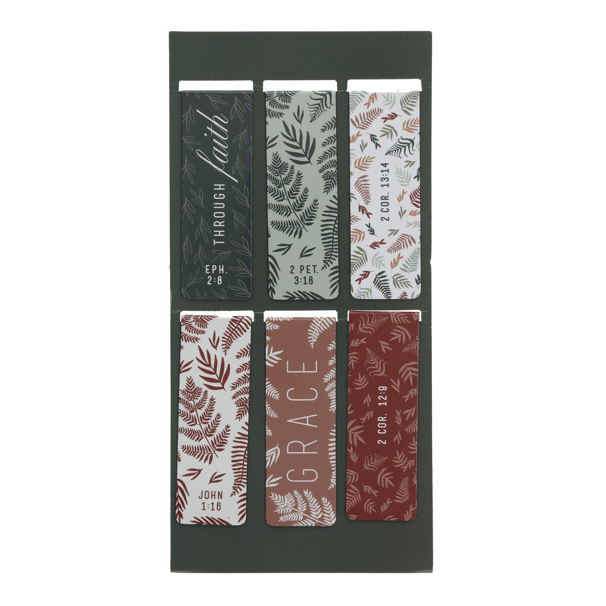 Grace upon Grace Six-Piece Magnetic Bookmark Set
