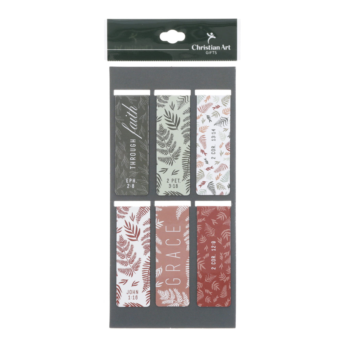 Grace upon Grace Six-Piece Magnetic Bookmark Set