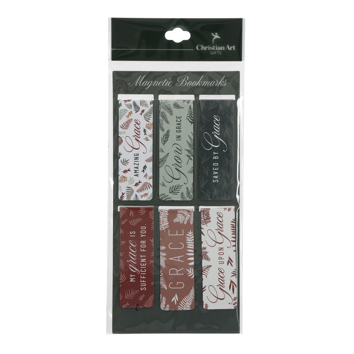 Grace upon Grace Six-Piece Magnetic Bookmark Set