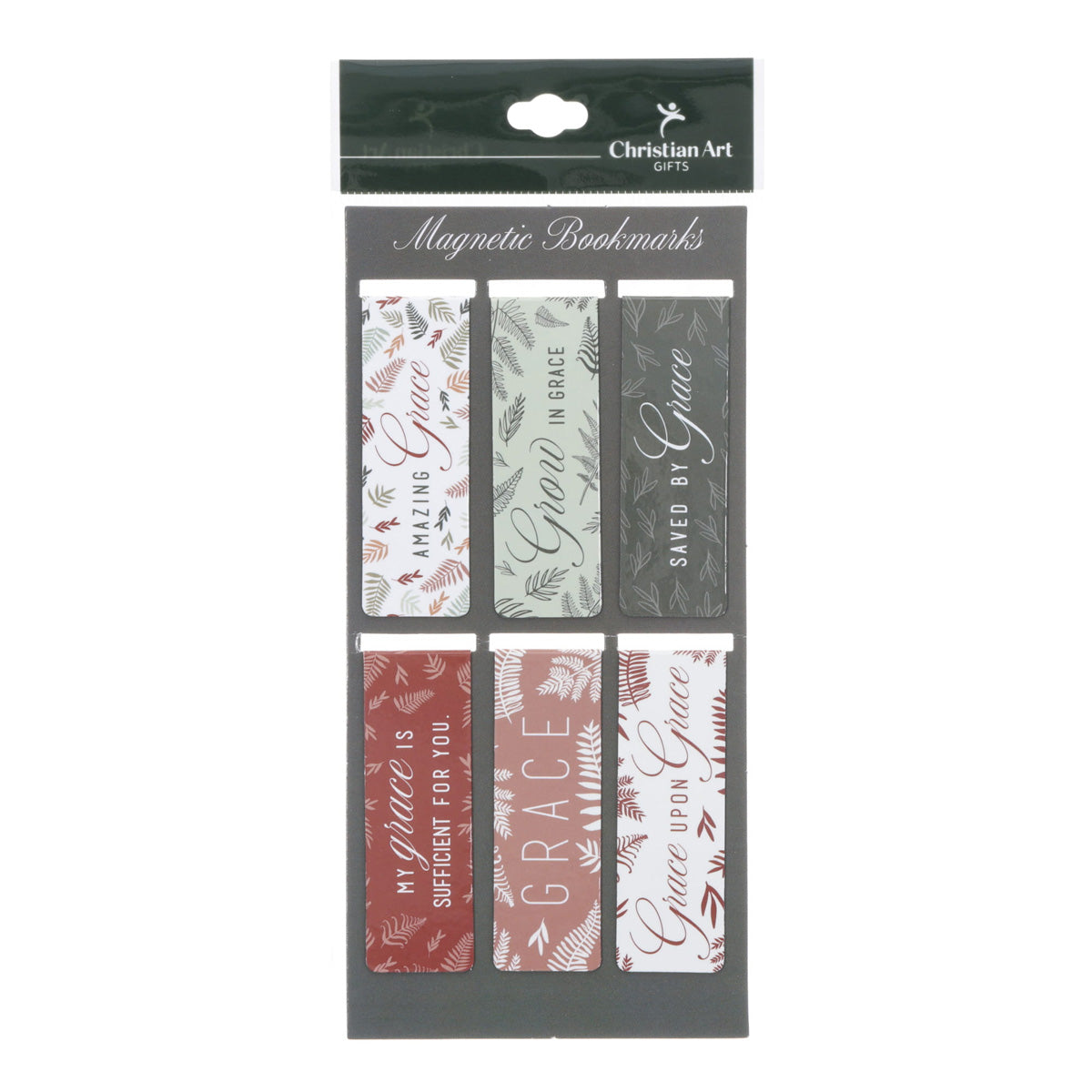 Grace upon Grace Six-Piece Magnetic Bookmark Set