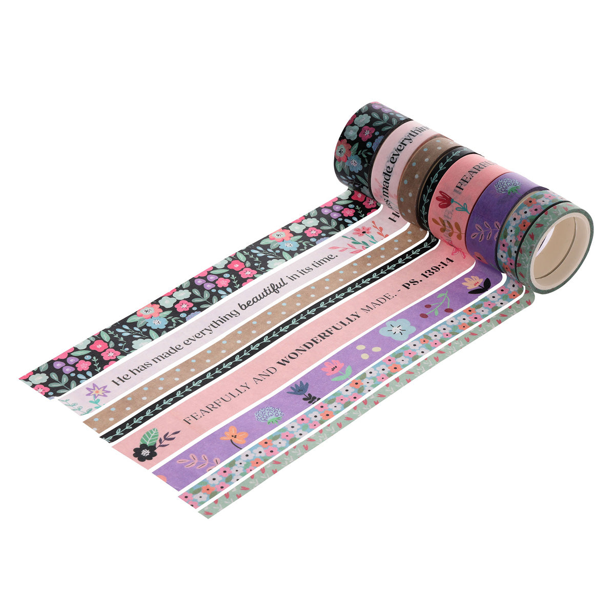 Beautifully Made Eight-Piece Washi Tape Set