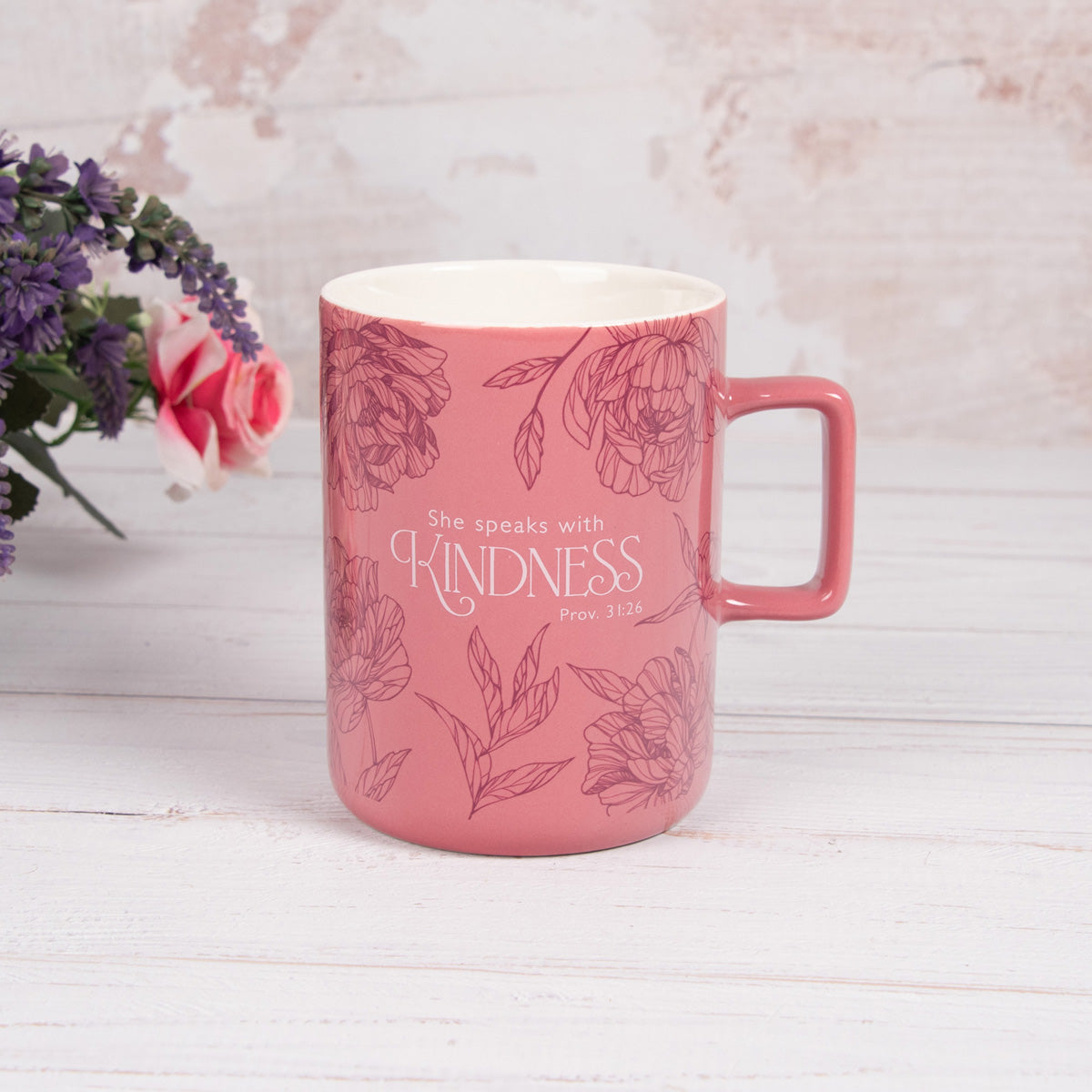 She Speaks with Kindness Ceramic Mug
