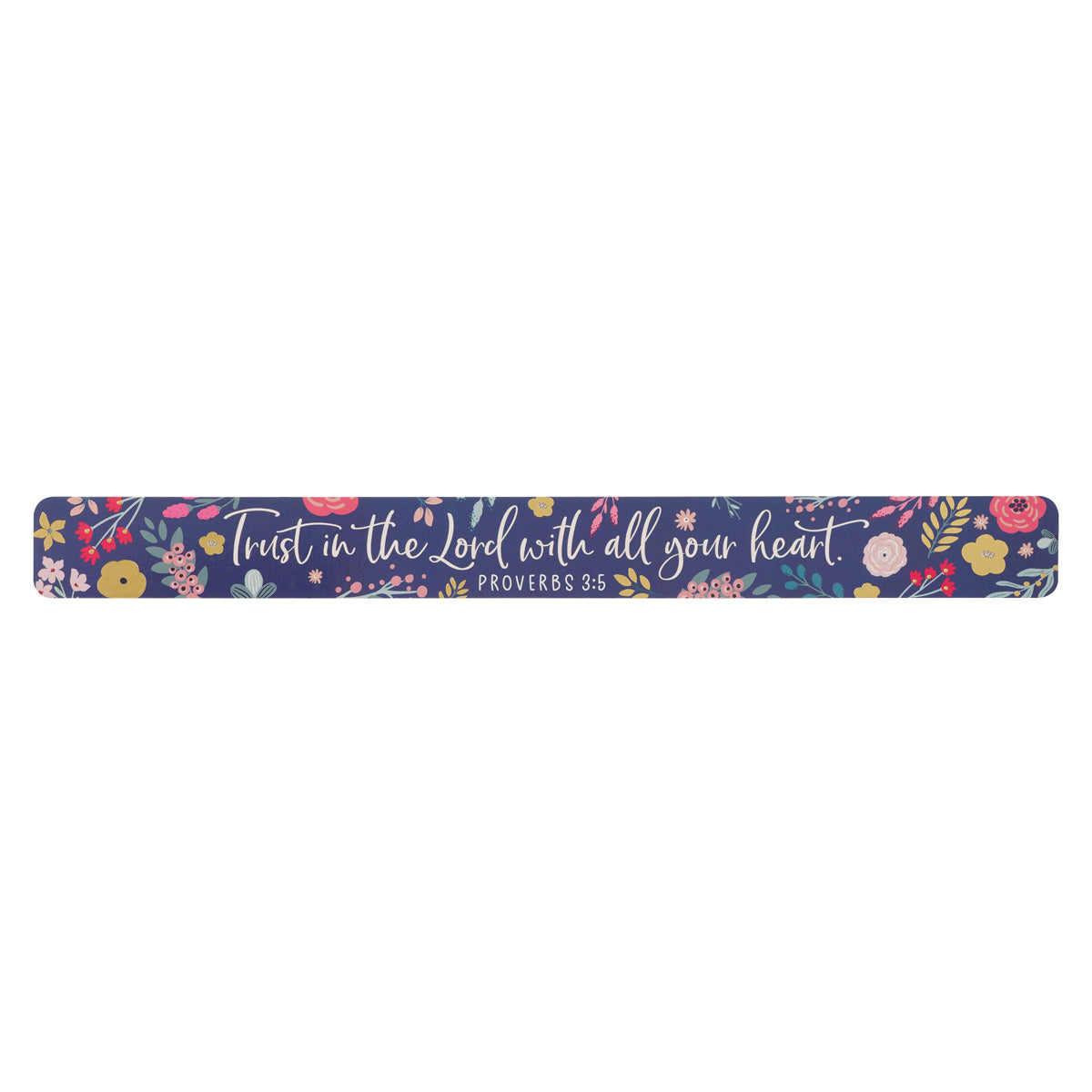 Trust in the Lord with all Your Heart Large Blue Magnetic Strip