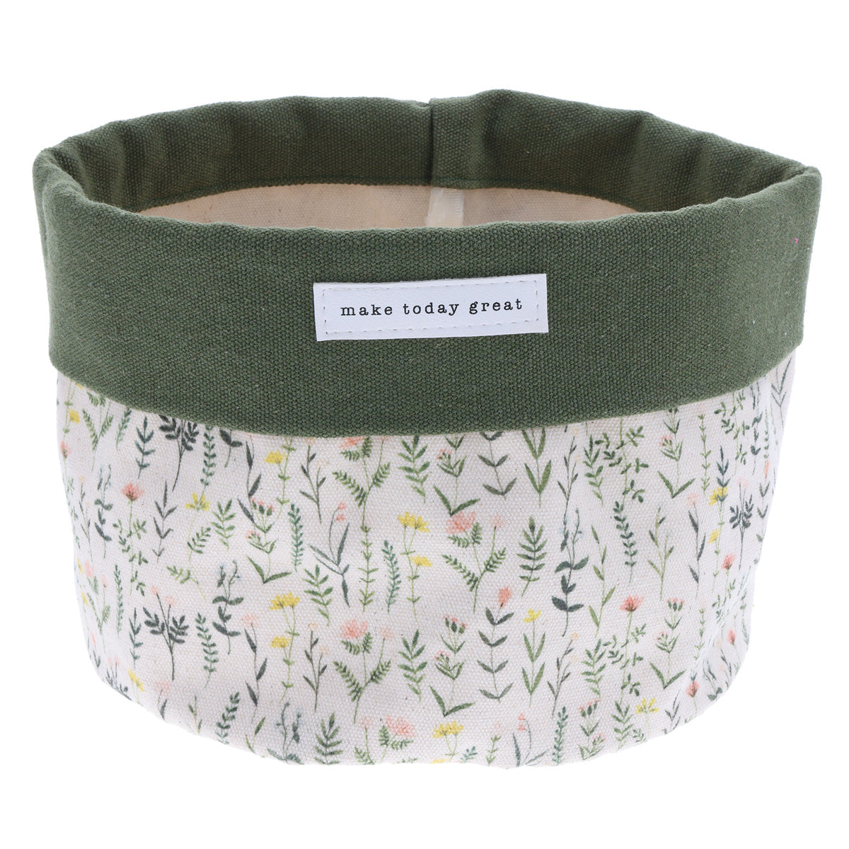 Make Today Great Canvas Planter Cover