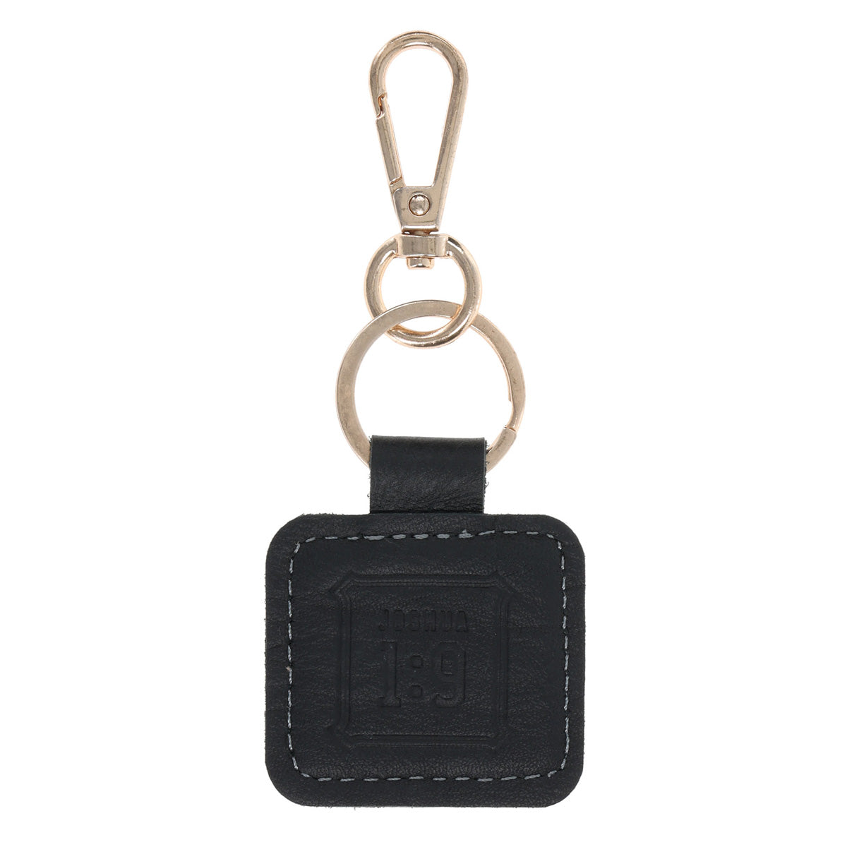 Strength and Courage Genuine Leather Key Ring