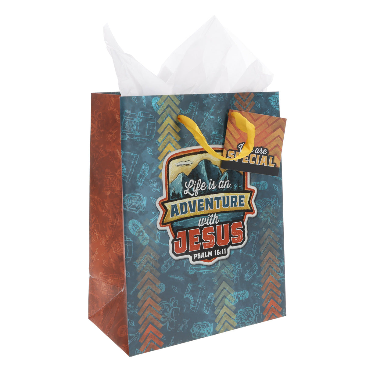 Life Is an Adventure with Jesus Medium Gift Bag with Gift Tag