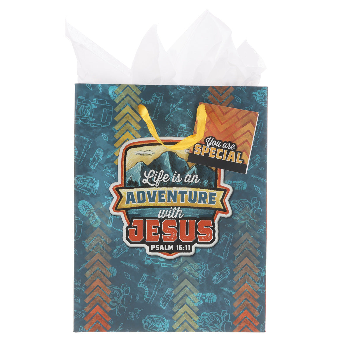Life Is an Adventure with Jesus Medium Gift Bag with Gift Tag