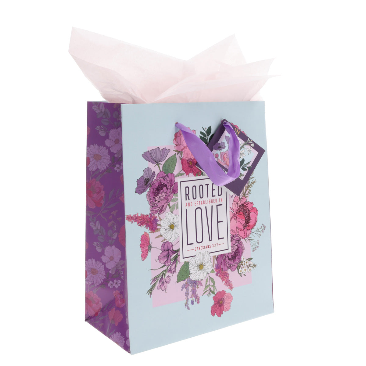Rooted and Established in Love Medium Gift Bag with Gift Tag