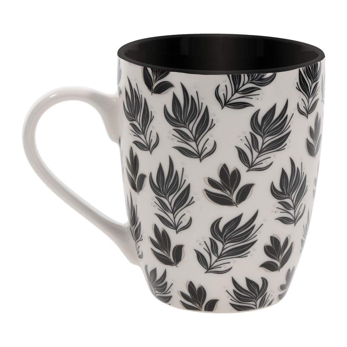 She Is Clothed with Strength and Dignity Ceramic Mug with Black Interior