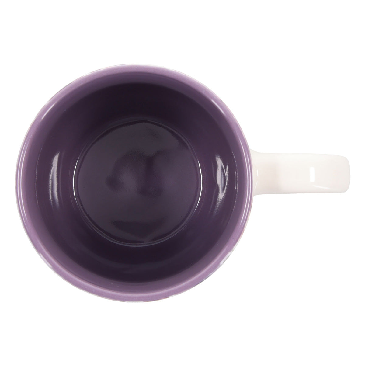 Be Still and Know Ceramic Mug with Purple Interior