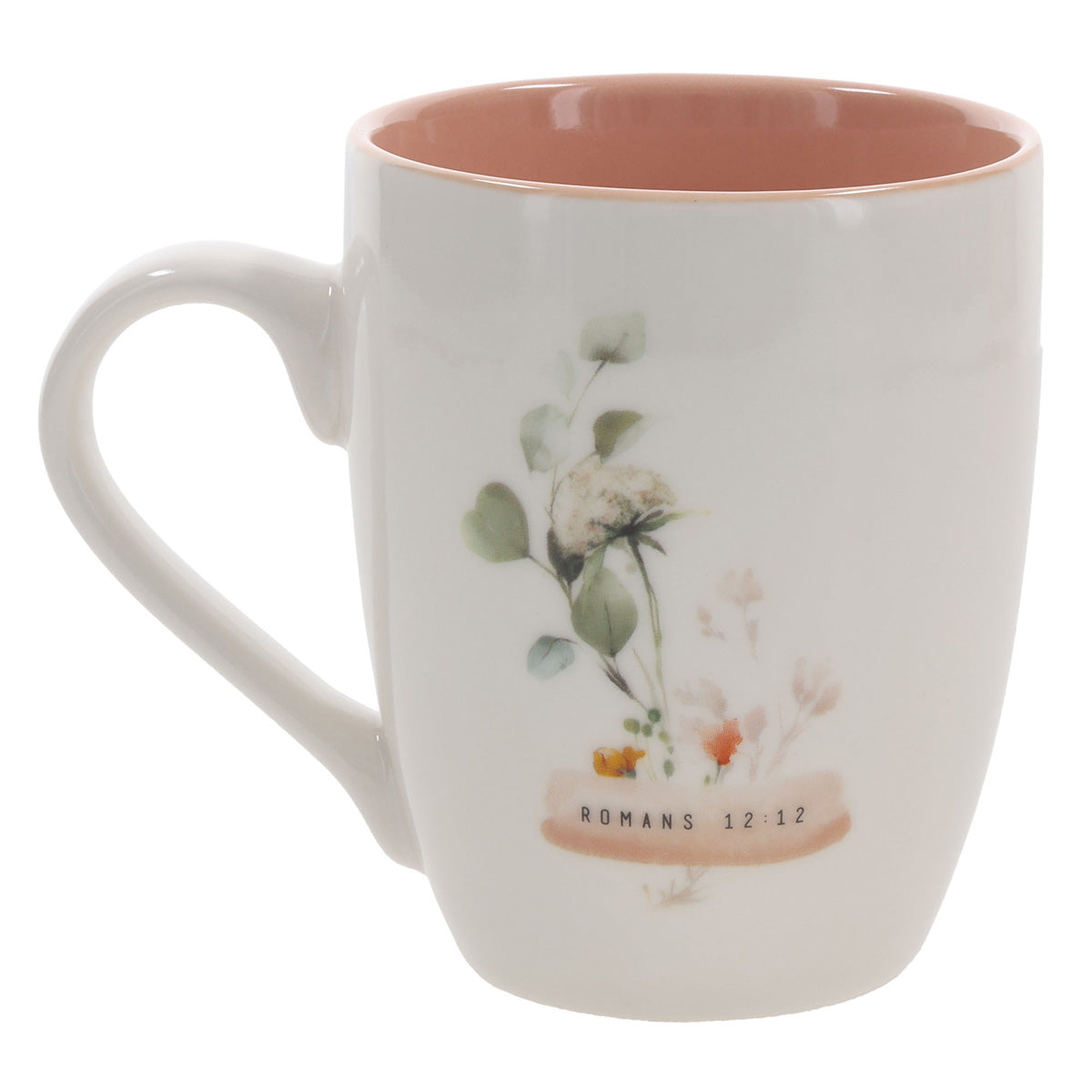 Joyful in Hope, Patient in Affliction, Persistent in Prayer Ceramic Mug