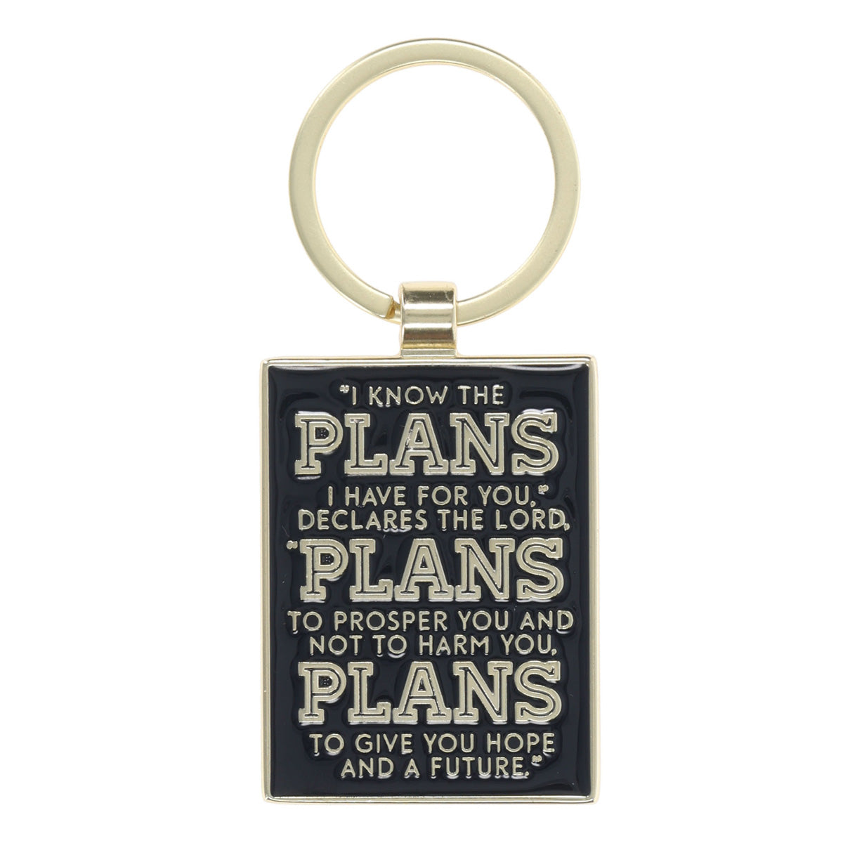 I Know the Plans I Have for You Metal Key Ring