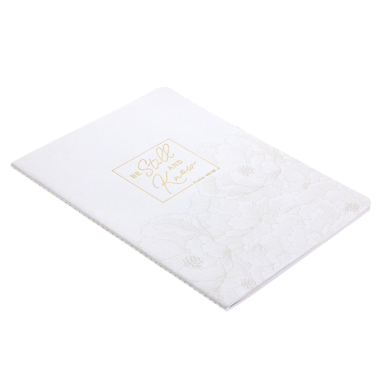 Be Still and Know White Notebook