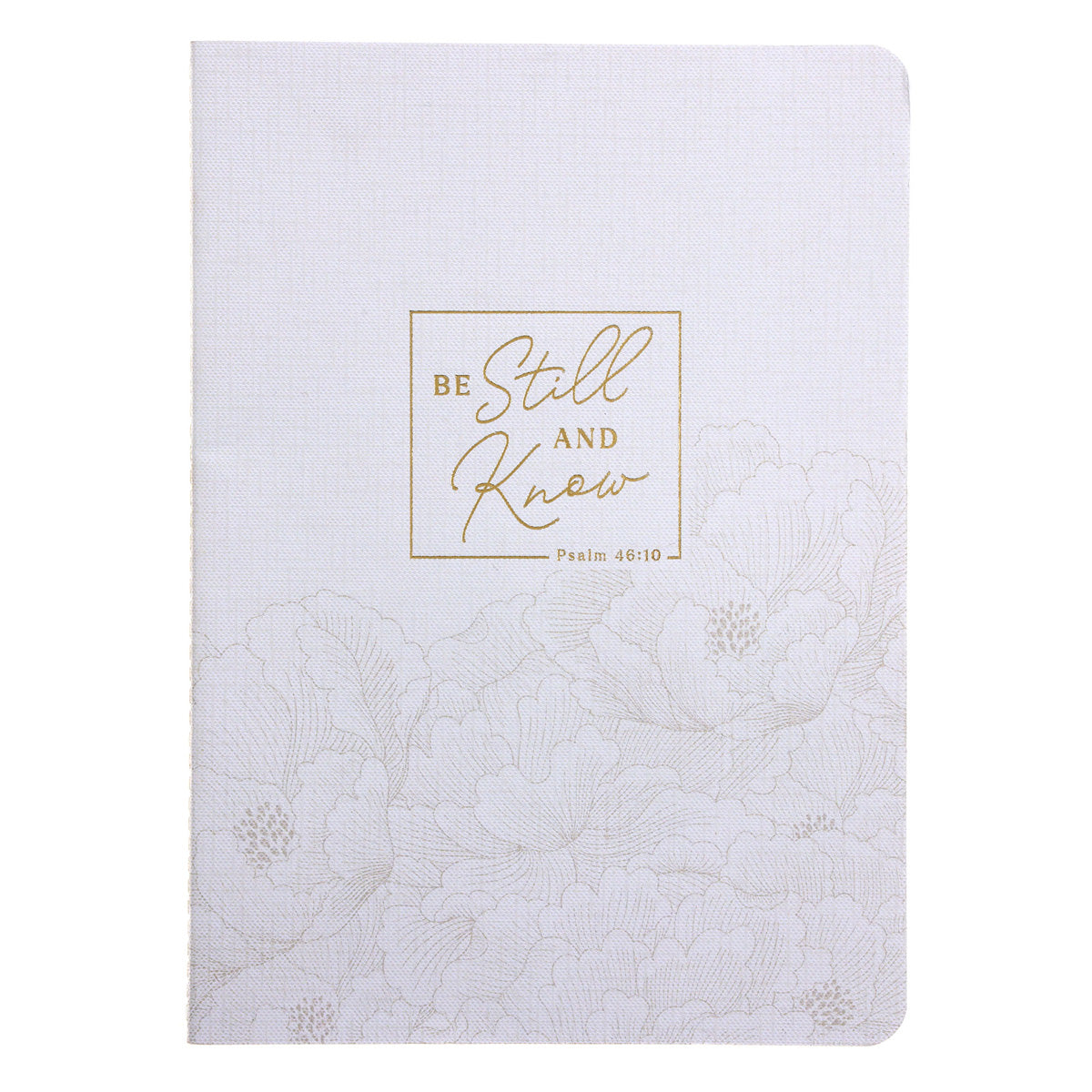 Be Still and Know White Notebook