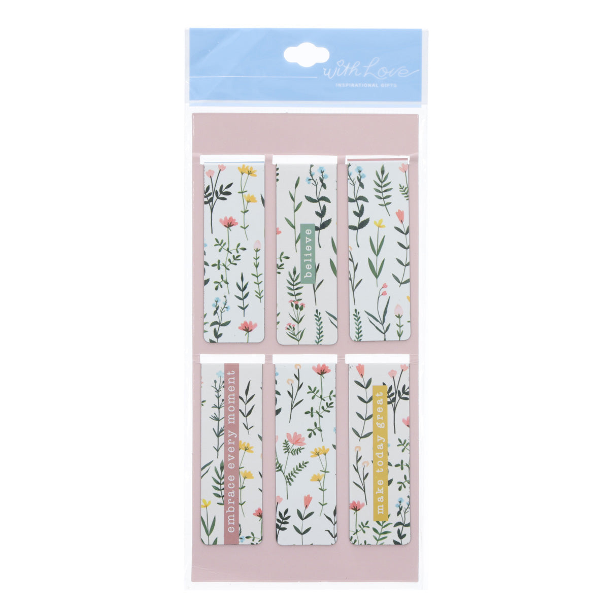 Today Is a Great Day Six-Piece Magnetic Bookmark Set