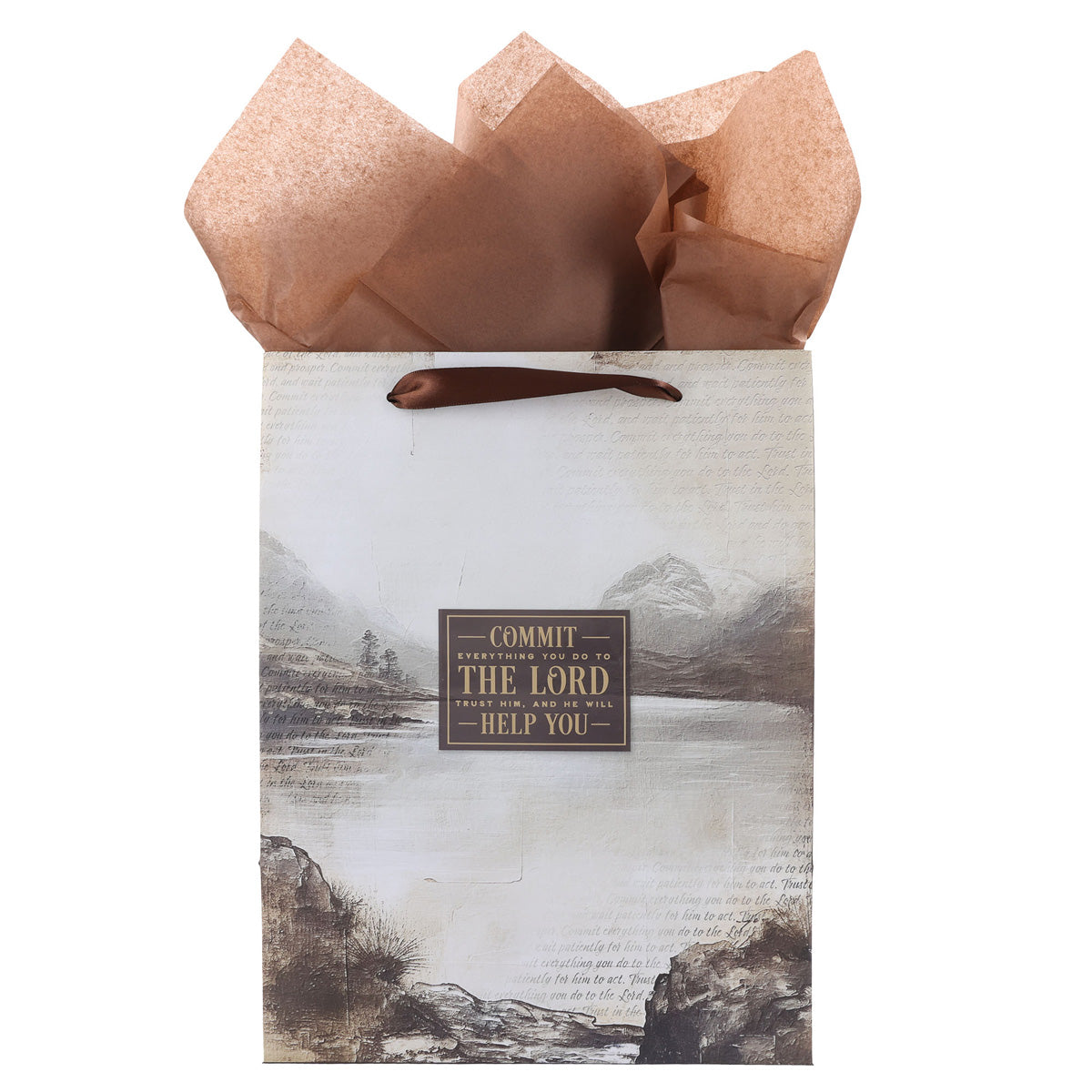 Commit to the Lord Large Portrait Gift Bag with Card