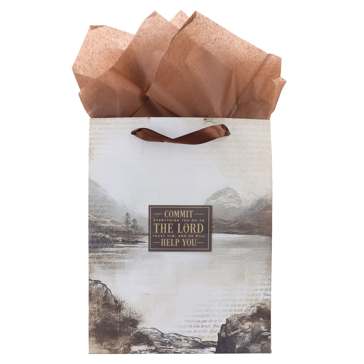 Commit to the Lord Large Portrait Gift Bag with Card