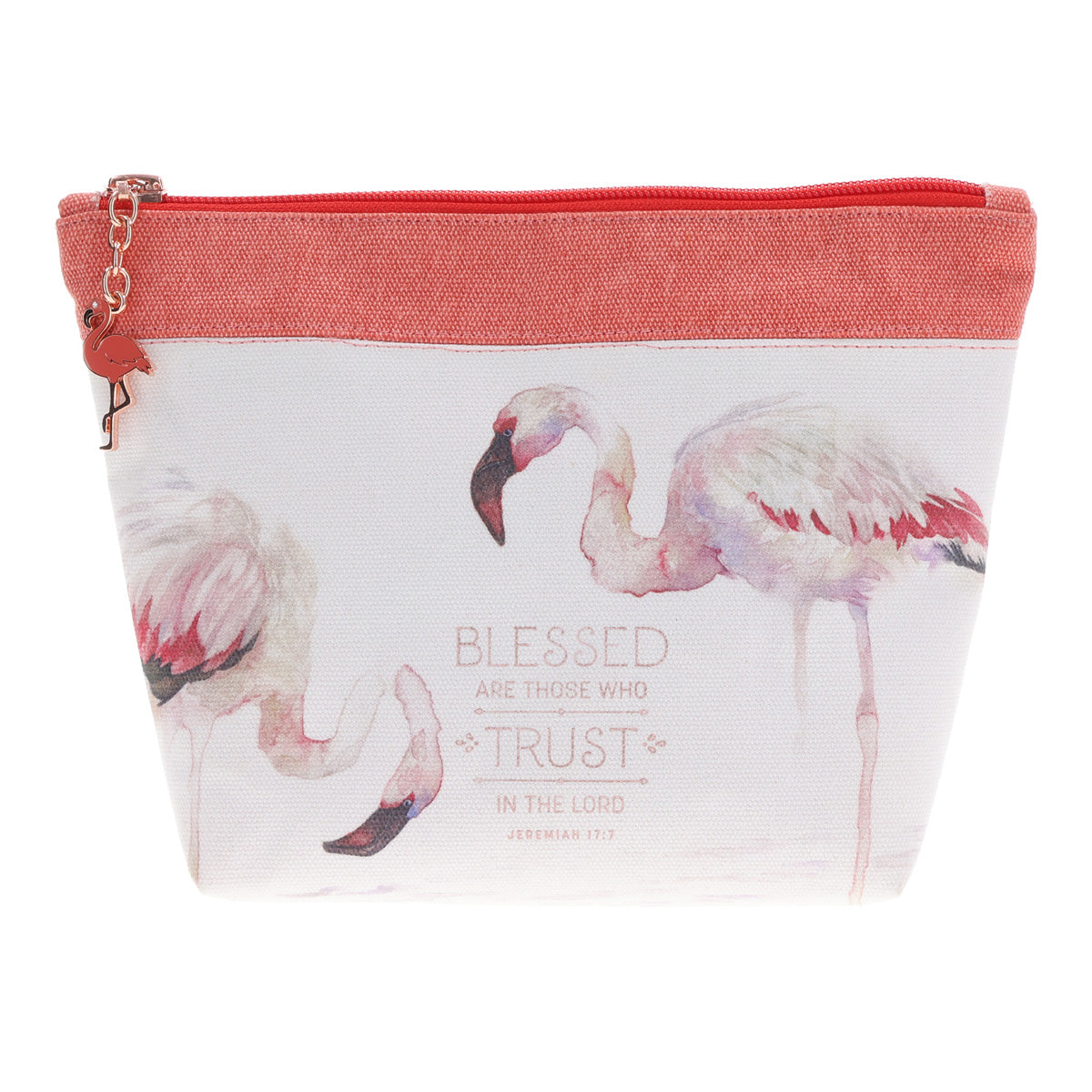 Blessed Are Those Who Trust in the Lord Canvas Zipper Pouch
