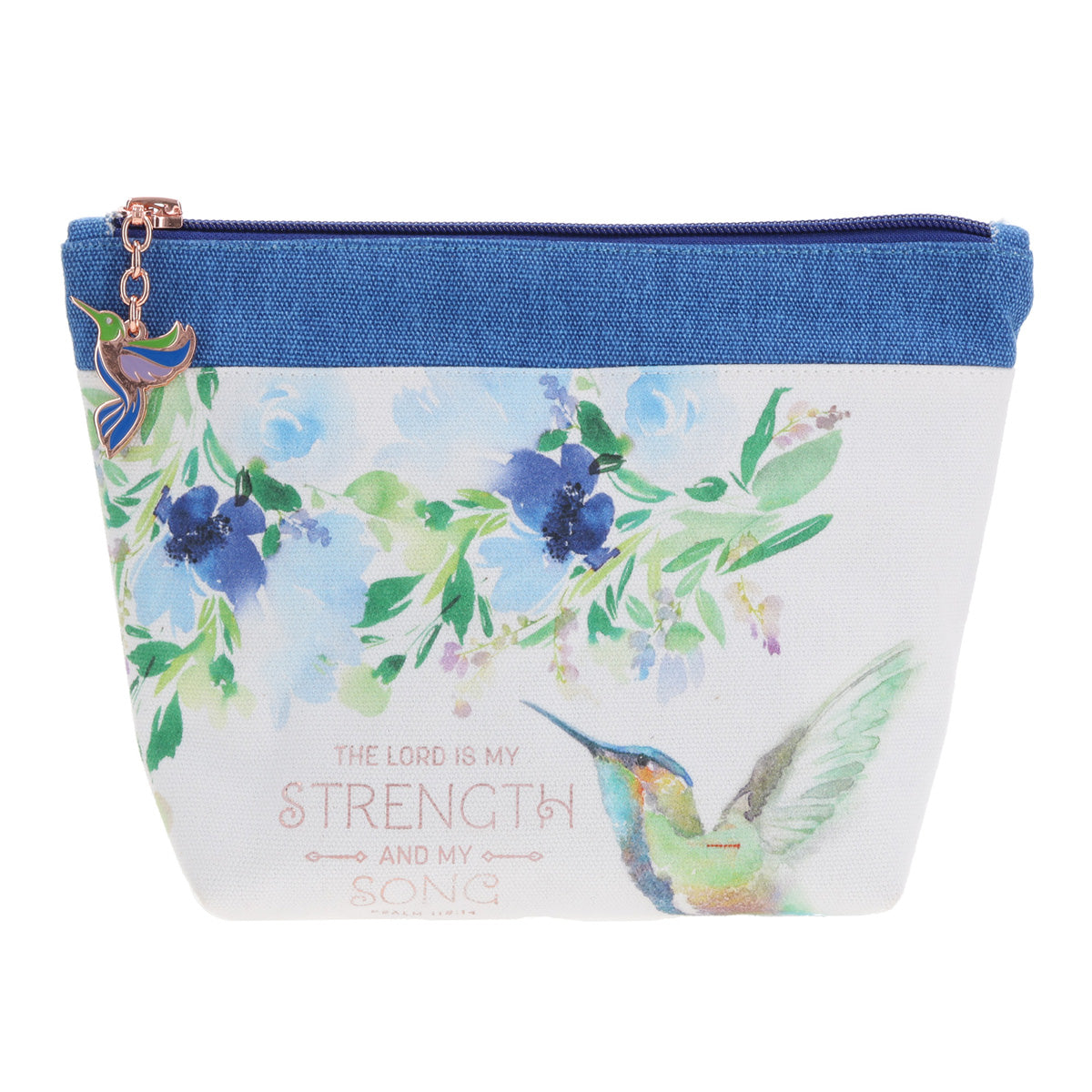 The Lord Is My Strength and My Song Canvas Zipper Pouch