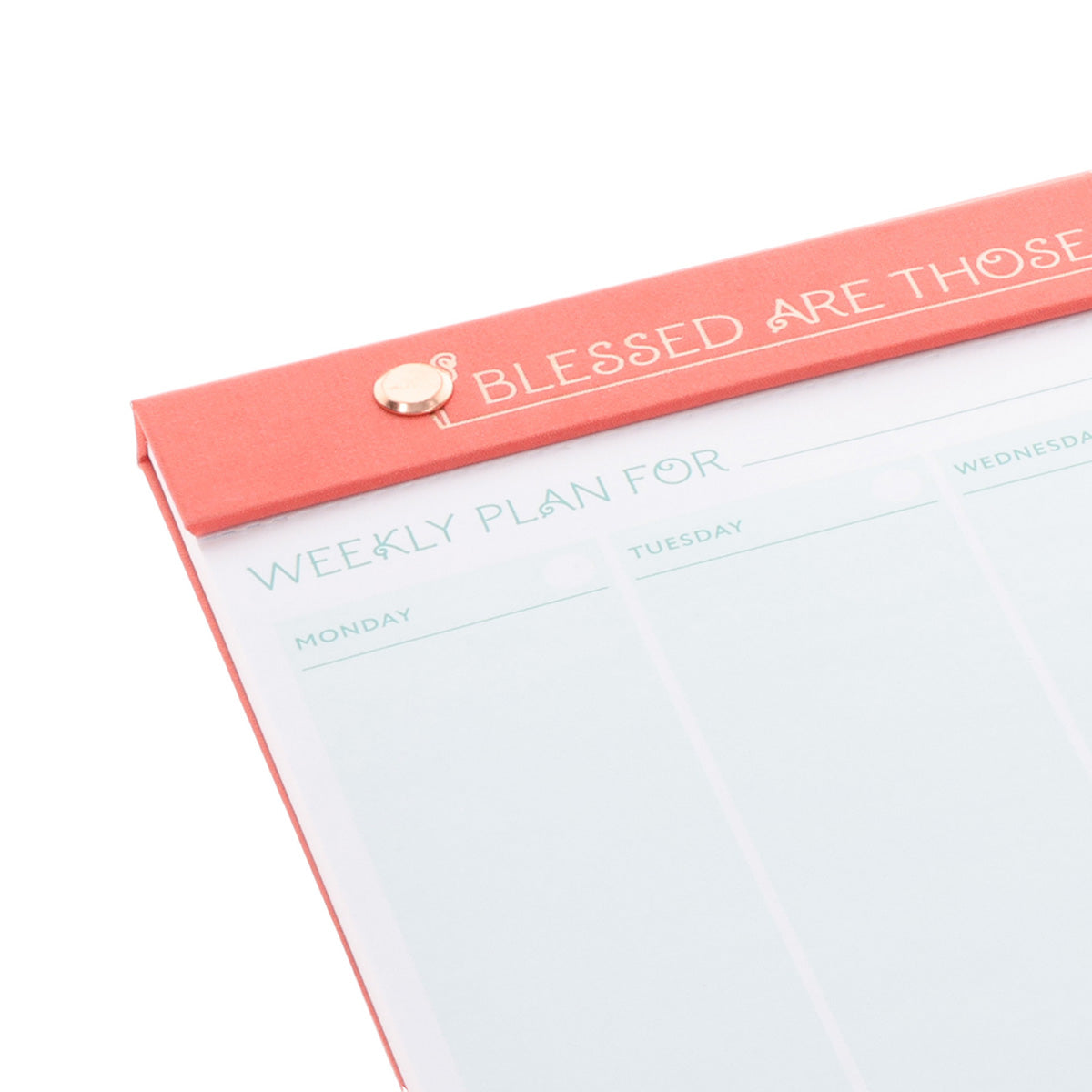 A4 Weekly Desk Planner - Blessed Are Those Who Trust in the Lord