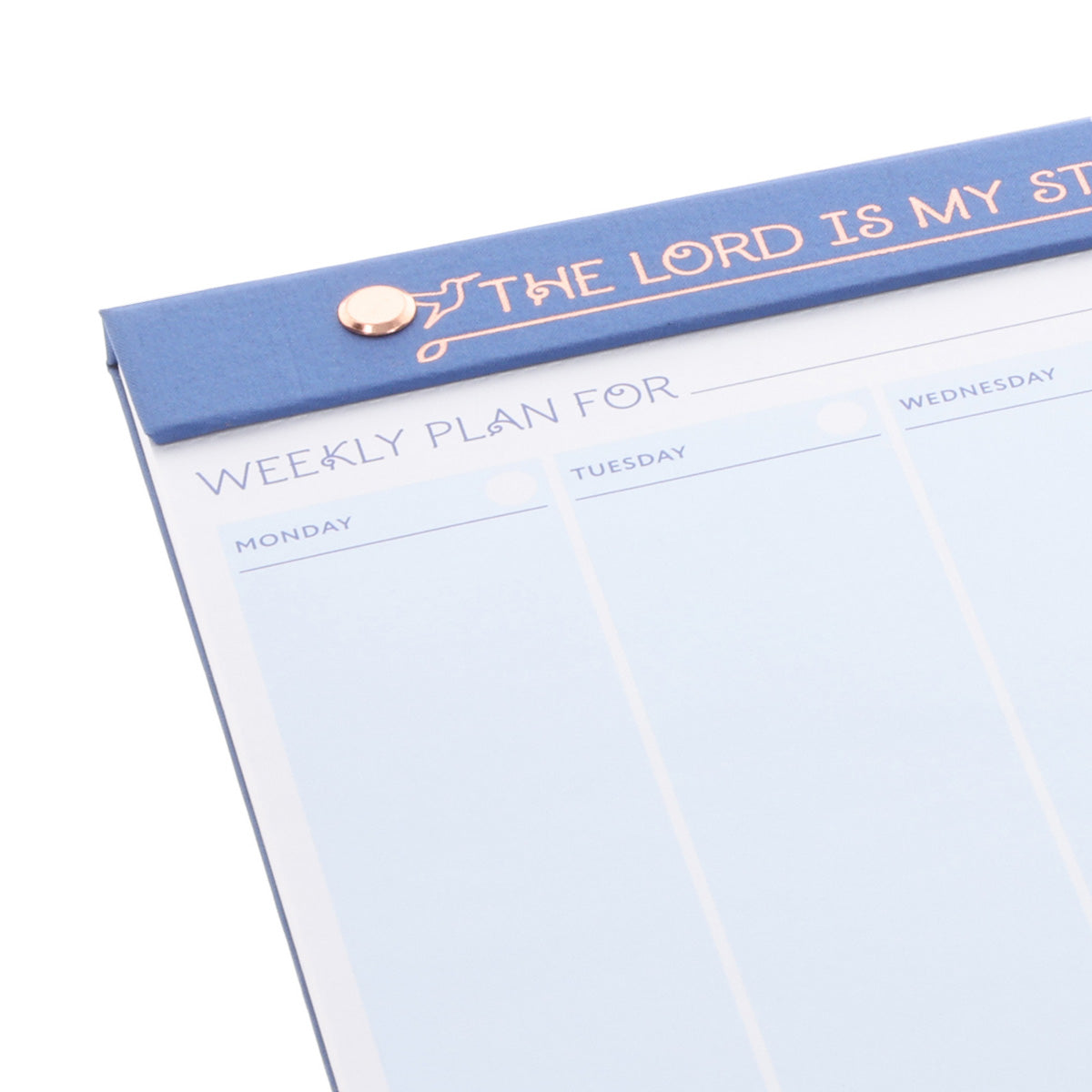 A4 Weekly Desk Planner - The Lord Is My Strength and My Song