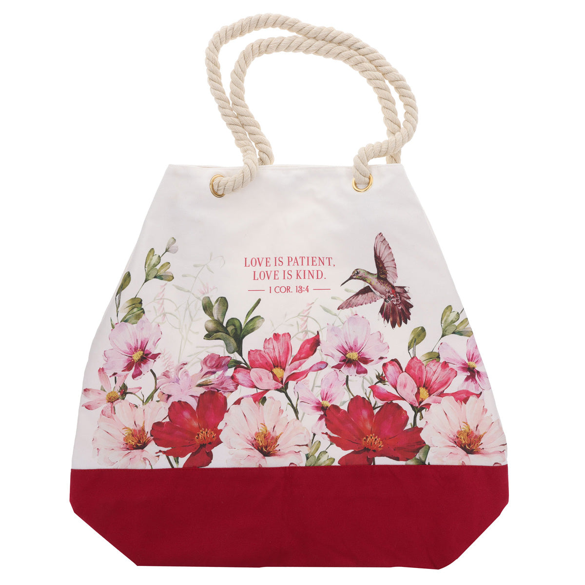 Love Is Patient, Love Is Kind Canvas Tote Bag
