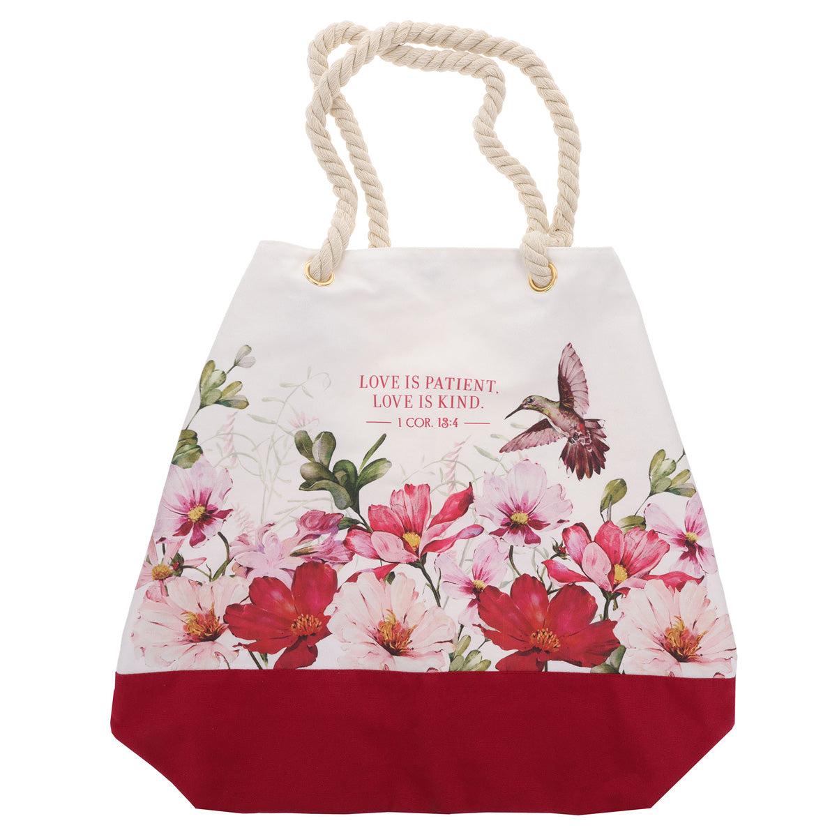 Love Is Patient, Love Is Kind Canvas Tote Bag