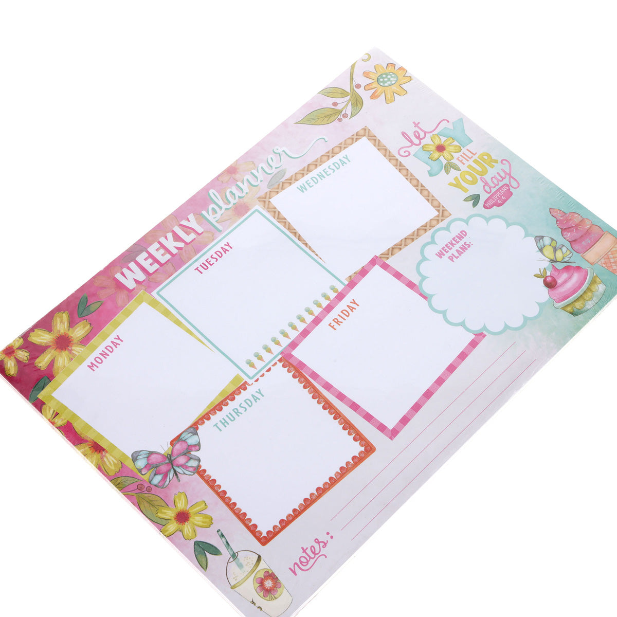 A4 Weekly Desk Planner - Let Joy Fill Your Day