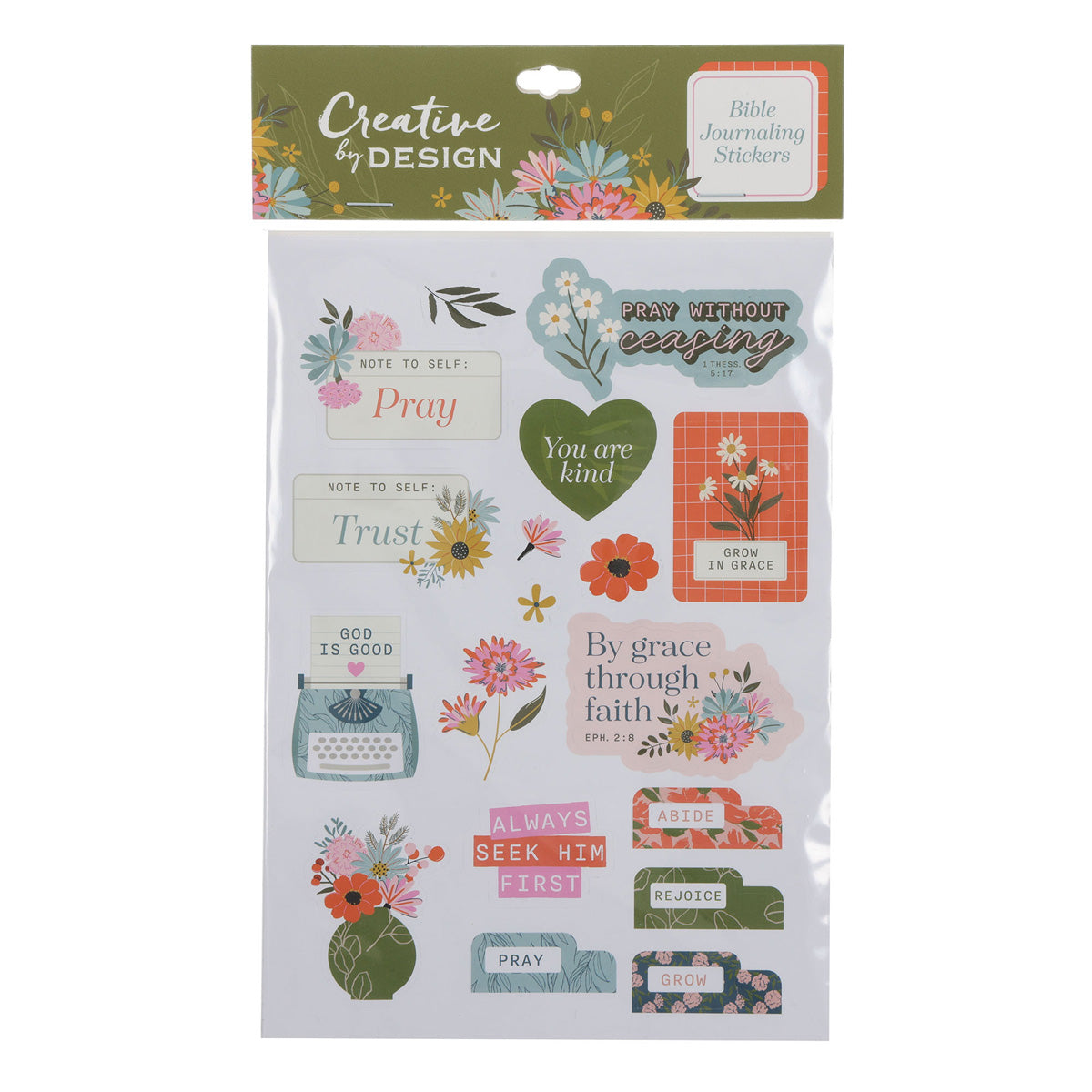 Grow in Grace Three-Piece Journaling Stickers