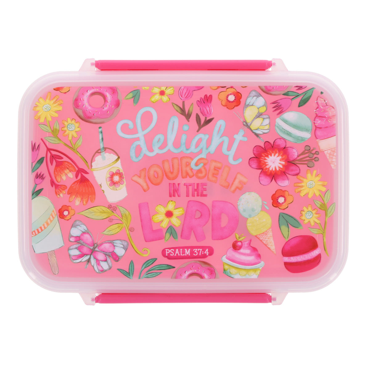 Delight Yourself in the Lord Plastic Lunch Box