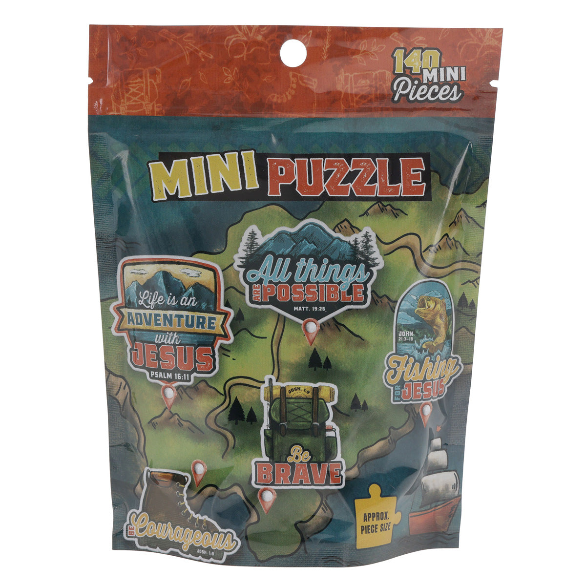 Life Is an Adventure with Jesus 140-Piece Cardboard Puzzle