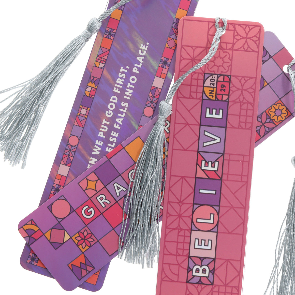 Crossword Three-Piece Bookmark with Tassel Set