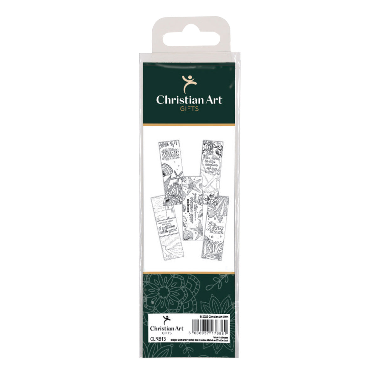 He Leads Me Beside Still Waters Five-Piece Coloring Bookmark Set