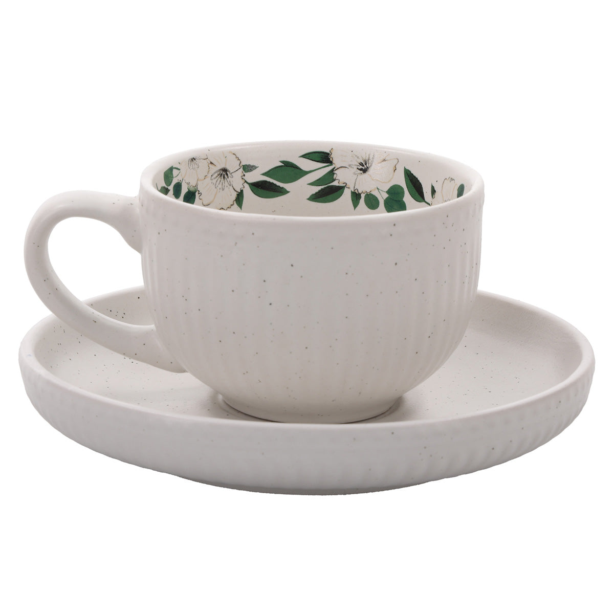 Love Never Fails Ceramic Cup and Saucer Set