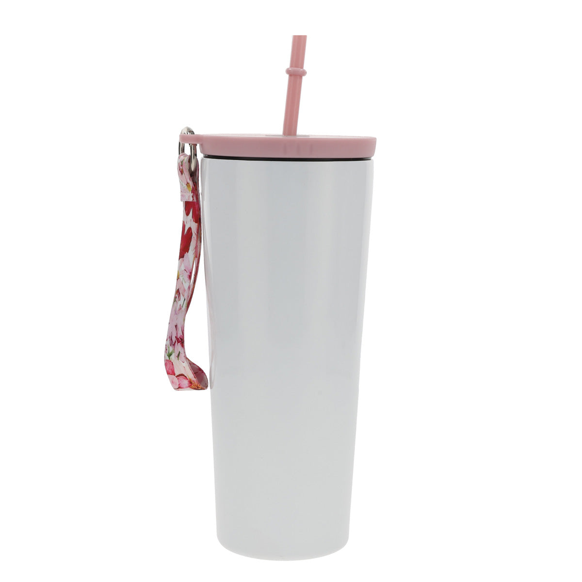 Travel Mug - Love Is Patient (Stainless Steel, Wriststrap And Straw)