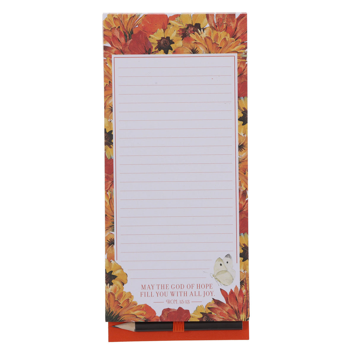 May the God of Hope Fill You with All Joy Magnetic Notepad with Pencil