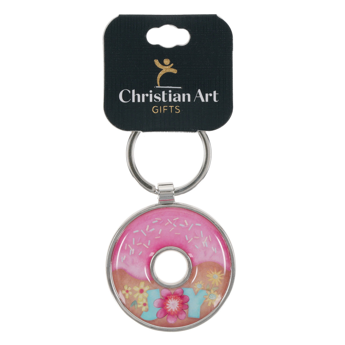 Be Truly Glad There is Wonderful Joy Ahead Epoxy Metal Key Ring