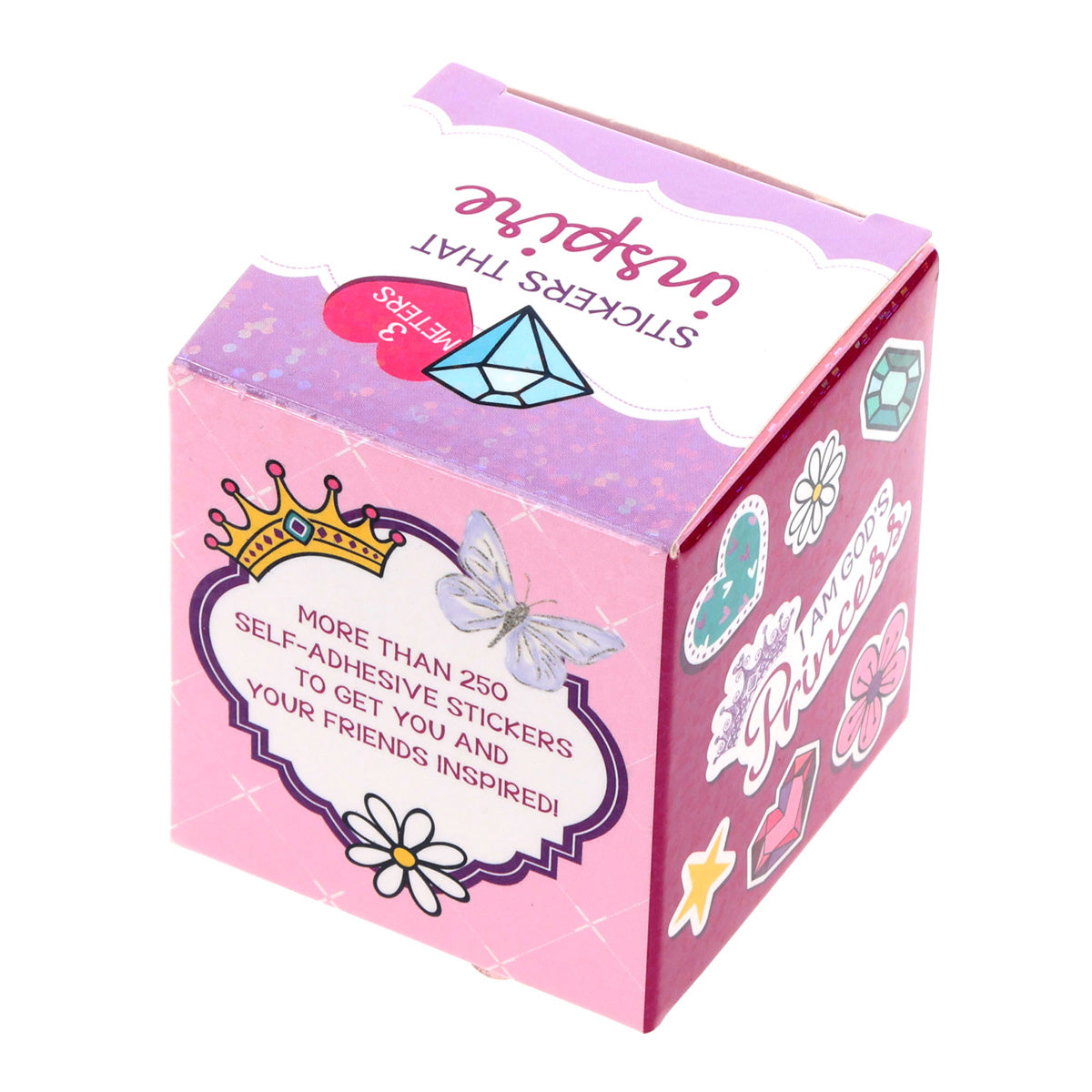 God's Princess Stickers that Inspire Motivational Sticker Roll