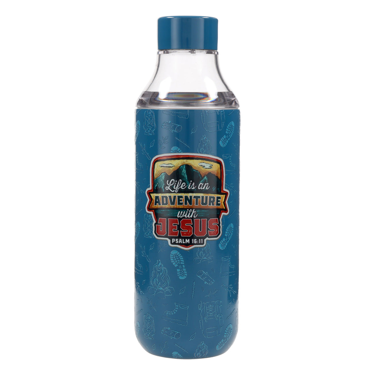 Life Is an Adventure with Jesus Plastic and Stainless Steel Water Bottle with Sling Bag
