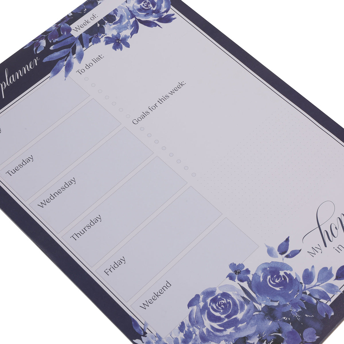 A3 Weekly Magnetic Planner - My Hope Is Found in His Love