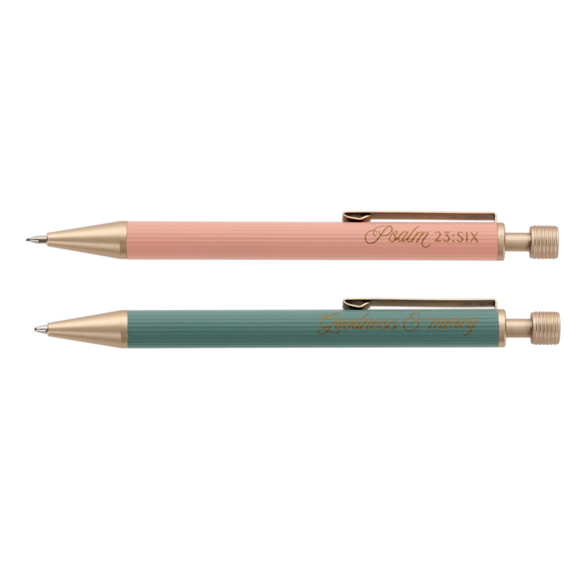 Goodness & Mercy Pen and Pencil Set with Faux Leather Pouch