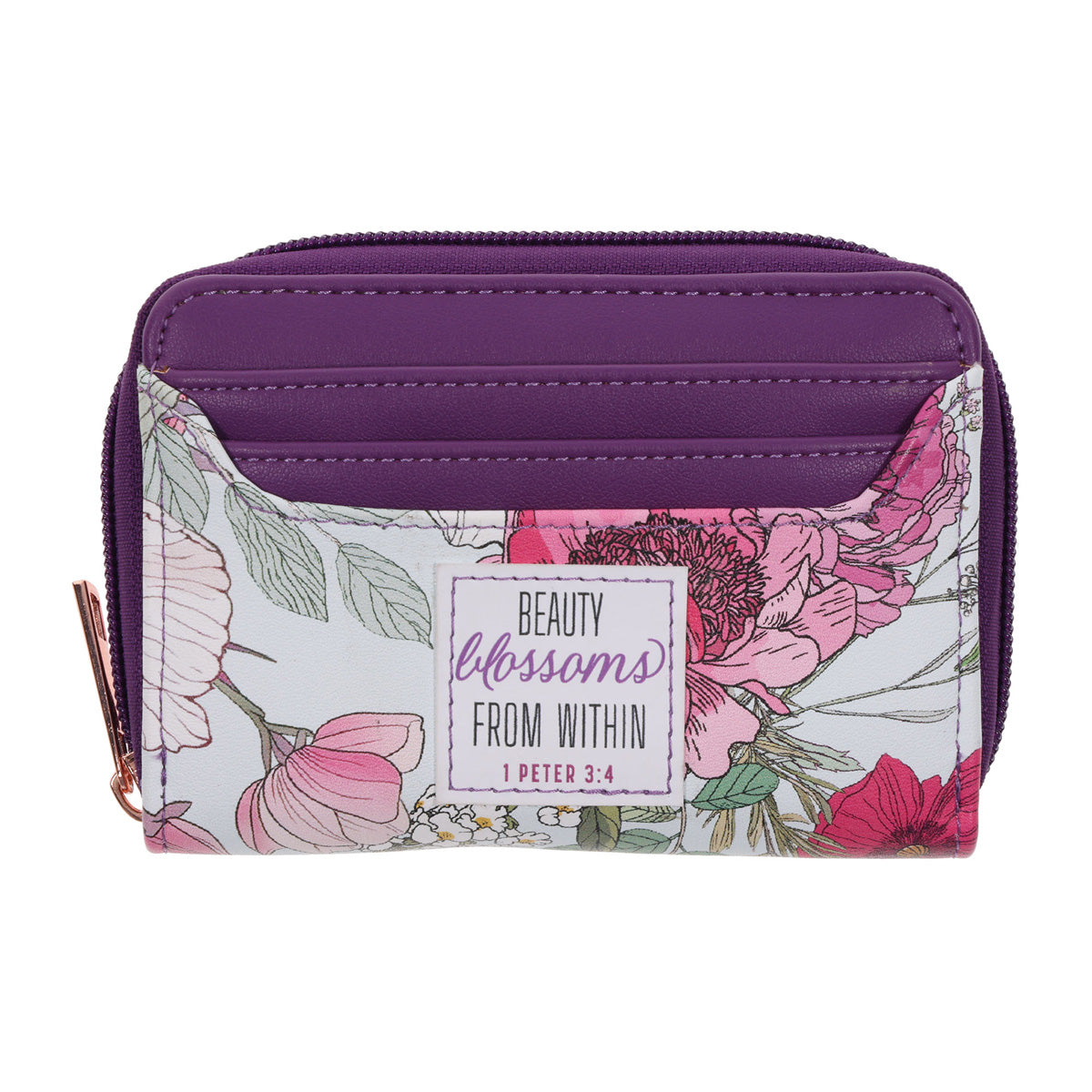 Beauty Blossom from Within Faux Leather Woman's Wallet