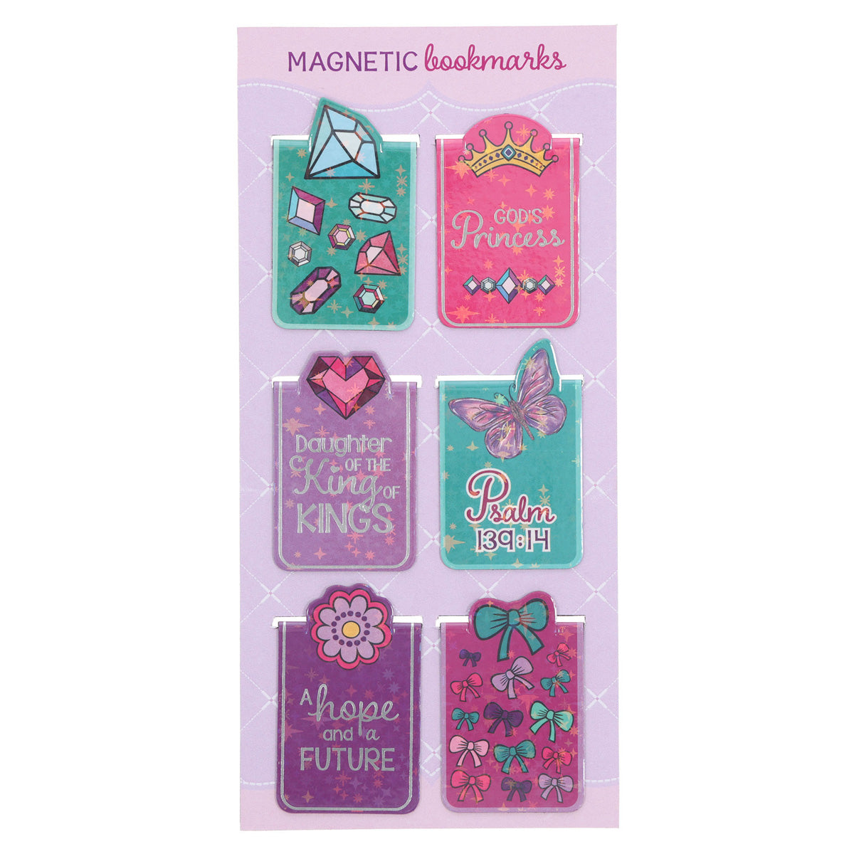 God's Princess Six-Piece Magnetic Bookmark Set – CUM Books