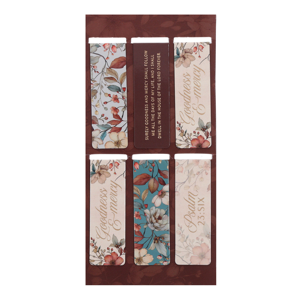 Goodness and Love Six-Piece Magnetic Bookmark Set