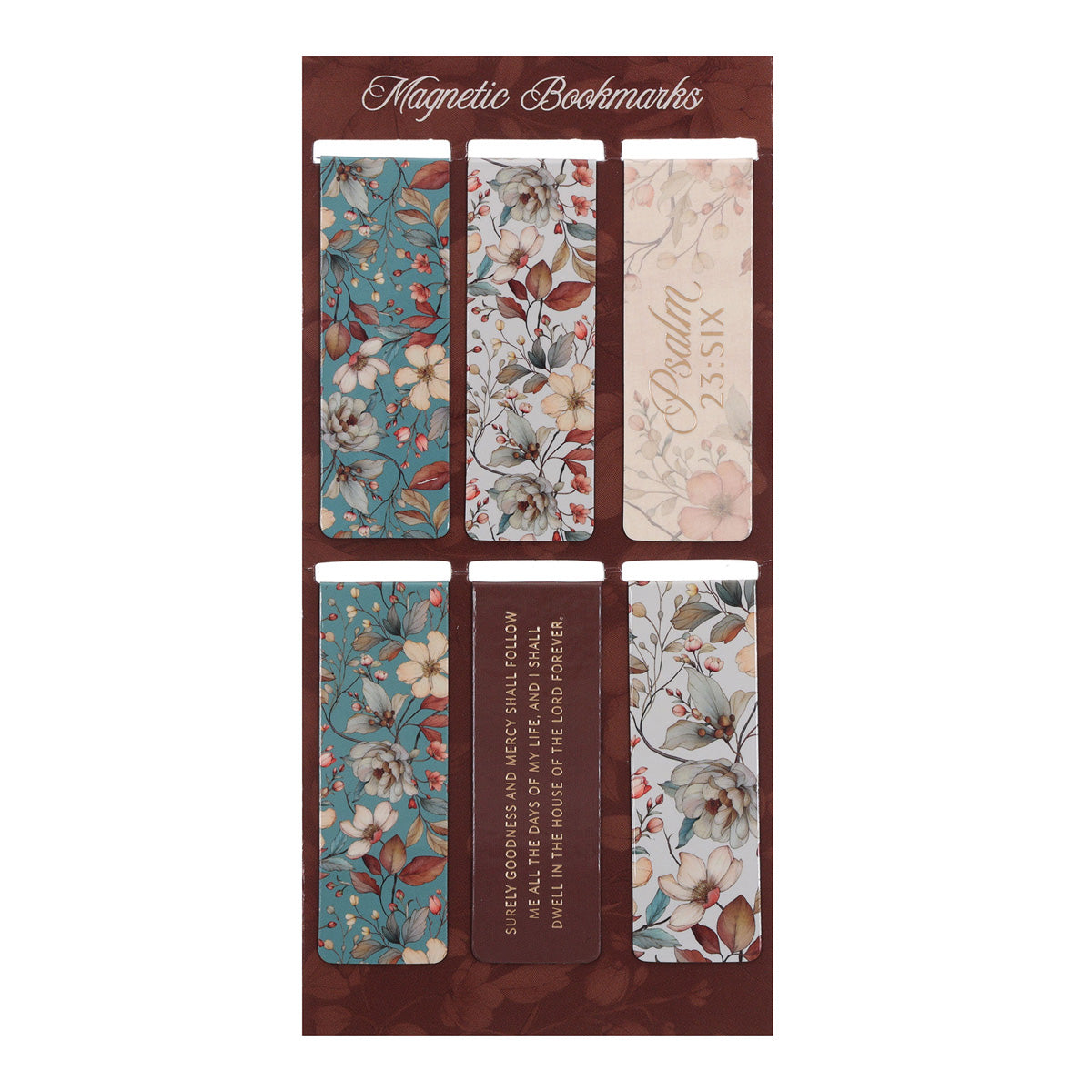 Goodness and Love Six-Piece Magnetic Bookmark Set