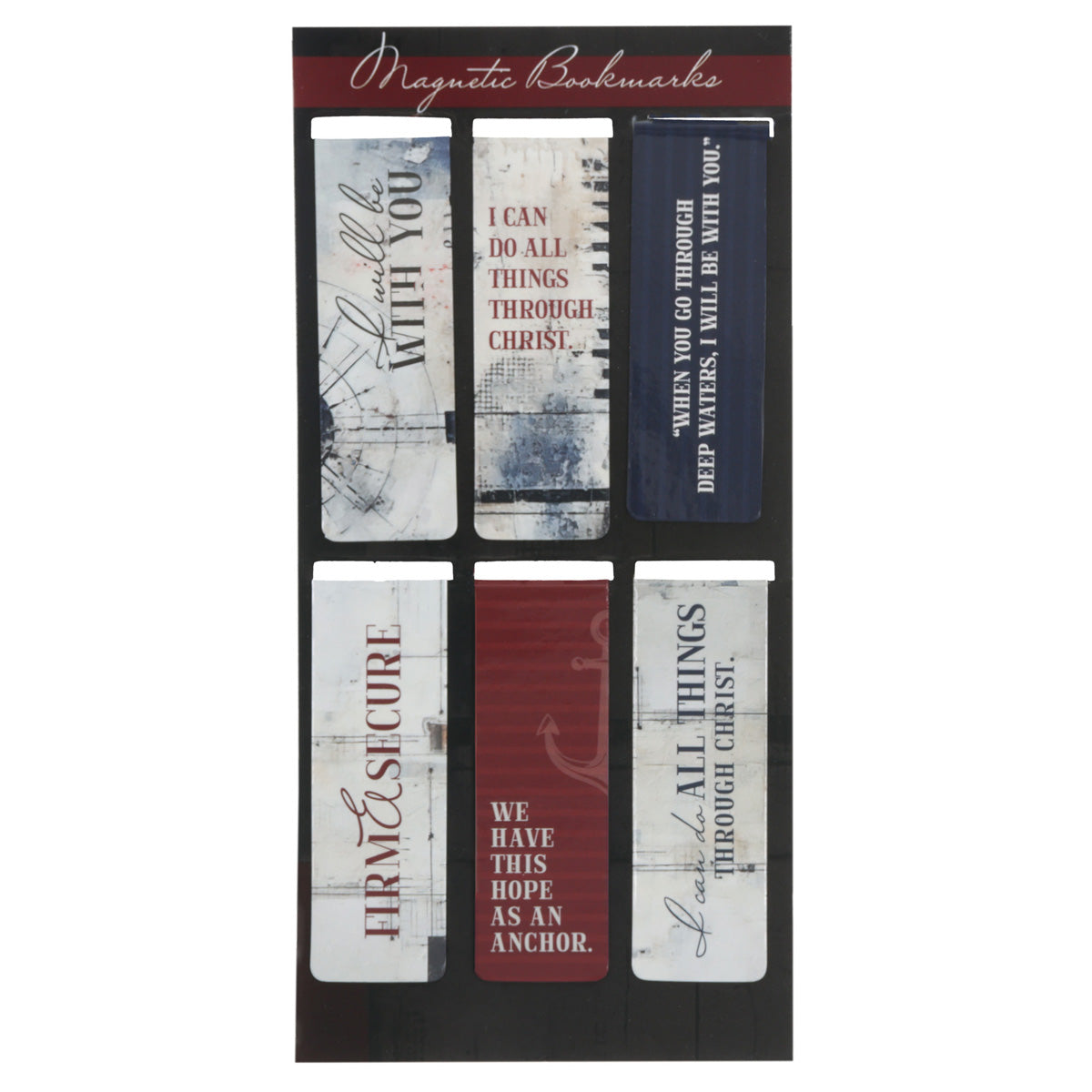 Hope as an Anchor Six-Piece Magnetic Bookmark Set